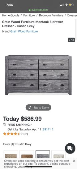 Rustic grey dresser