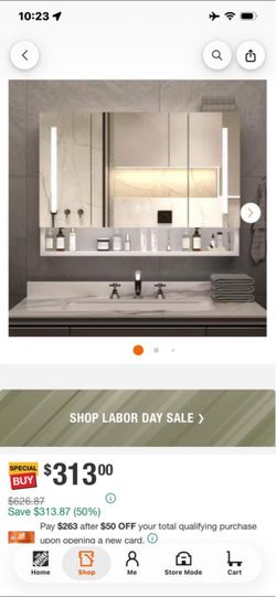 LED Lighted Bathroom Medicine Cabinet with Mirror
