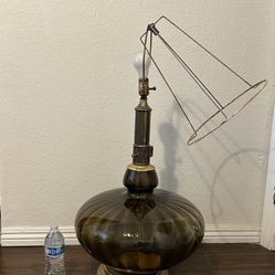 Vintage Glass Floor Lamp $100 firm