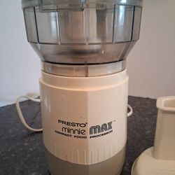 Vtg Presto Minnie Max Compact Food Processor