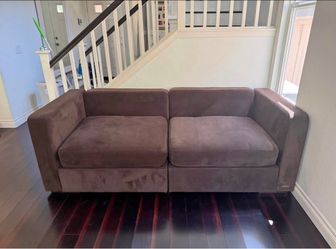 Lovesac Sactionals Loveseat – Dark brown