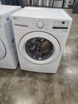 LG white front load washer 4.5cu