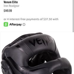 Venum Iron Elite Headgear One Size Fits All
