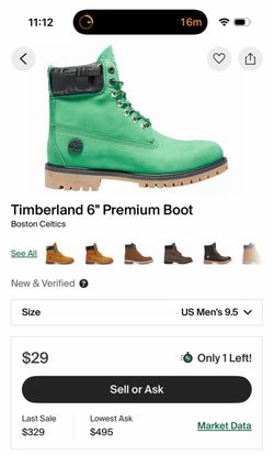 Timberland 6” Premium Boot “Boston Celtics”