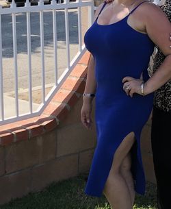 Blue dress
