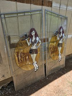 Tilted Kilt Stained Glass Panels
