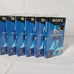 Blank Factory Sealed Sony VHS Tapes 