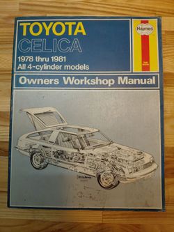 Haynes Auto Repair Manual Toyota Celica 1(contact info removed)
