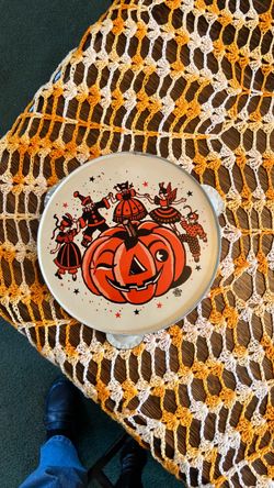 Vintage Halloween tambourine