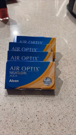 6 New Air Optix Night & Day Contacts 6 Boxes 30 day wear
