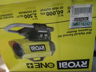 Ryobi 18V Hybrid Forced Air Propane Heater