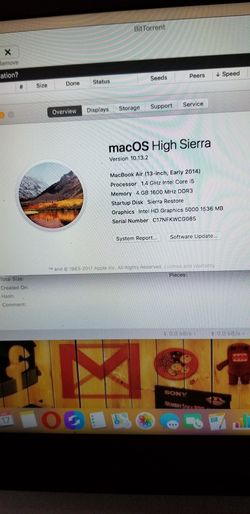 MacBook air 2014 128gig Wi-Fi