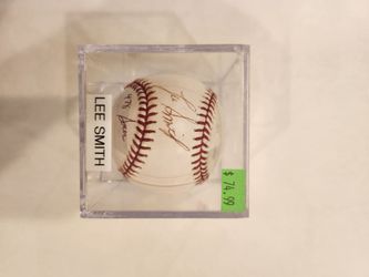 Lee Smith Signed Baseball,  CofA, Chicago Cubs

Chicago Cubs, Boston Red Socks, New York Yankees 
Hall of Fame, 7x all-star