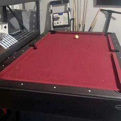 Red Pool Table 