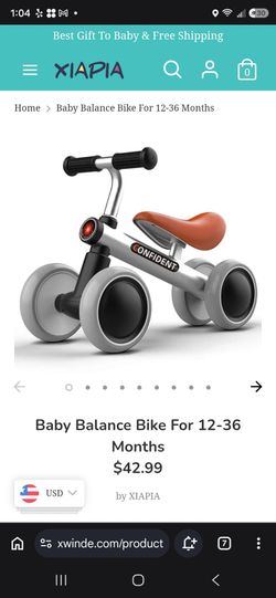 Confident Toddler Balance Bike 12 to 36 Months