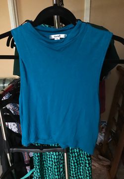 Women’s blue shirt
