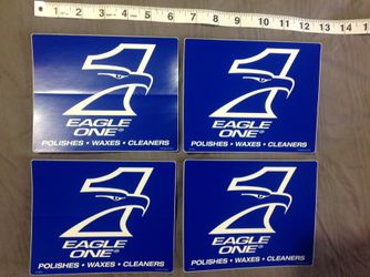 Lot of 4 EAGLE ONE ~ POLISHES ~ WAXES ~ CLEANERS RACING NHRA Stickers Decals