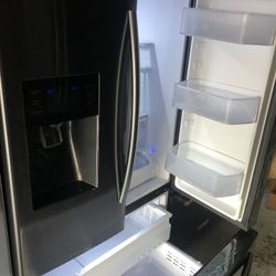 Samsung French Door Refrigerator Black Steel 