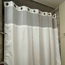 HOOKLESS FABRIC SHOWER CURTAIN