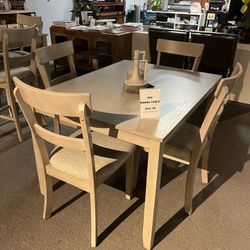 Light Grey Dining Table And 4 Chairs