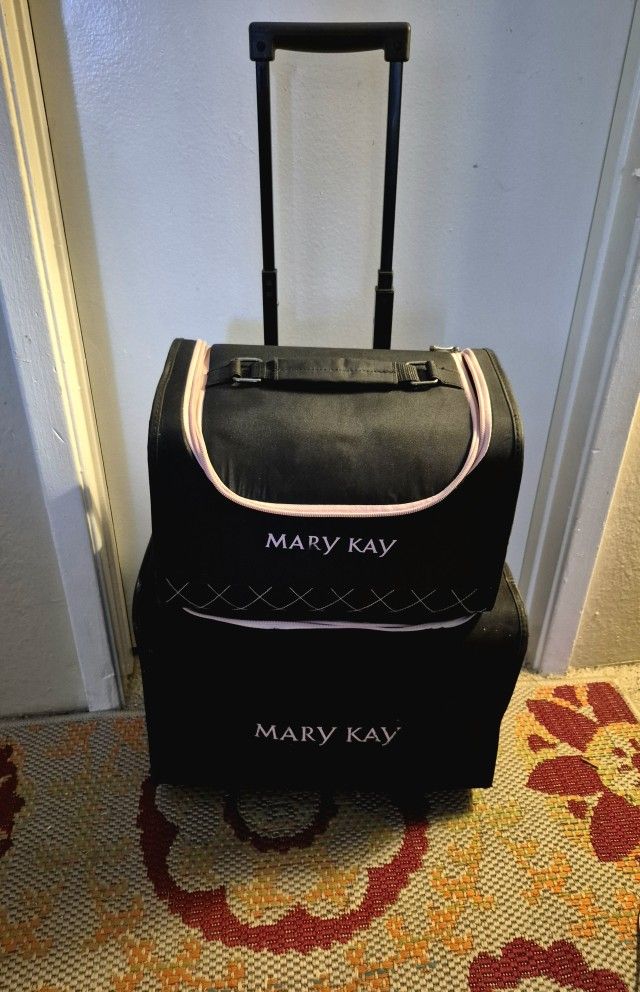 Mary Kay Business Luggage Large Roller and Small Carrier