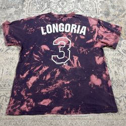 Tampa Bay Rays MLB Evan Longoria #3 Tie Dye Shirt Mens  Size L  