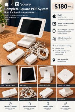 Complete Square POS setup for sale