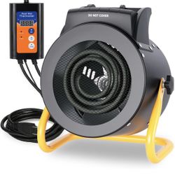 Greenhouse Heater with Digital Thermostat, 1500W 