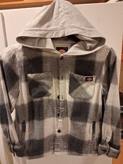 Dickies Hooded Flannel Button-Up Shirt
