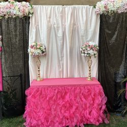 Background And Cake Table - 