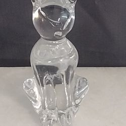 Elio Raffaelli Signed Vintage Sitting Cat Murano Italian Art Glass Sculpture