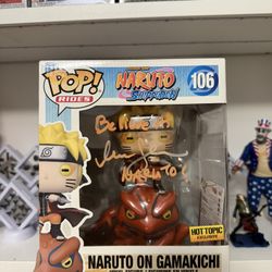 Signed Naruto on gamachiki Funko Pop 
