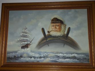 Framed Seascape Canvas Picture By Scott Myers