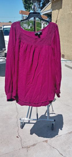 Lane Bryant woven pattern blouse