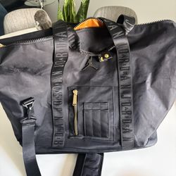 Jordan bag - black with orange lining