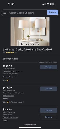 table  lamps 