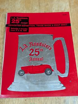 L.A. Roadsters 25th Annual 1989 Program Mag