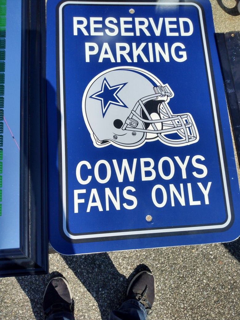 Dallas Cowboys Parking Sign