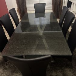 Glass Dining Table With Chairs 