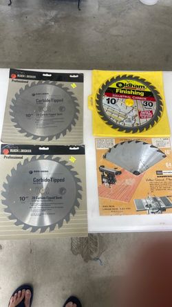 10” New Saw Blades 3 Carbide Tipped 1 64 tooth