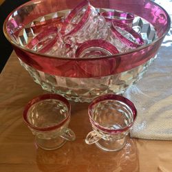 Punch Bowl with  cups Included 
