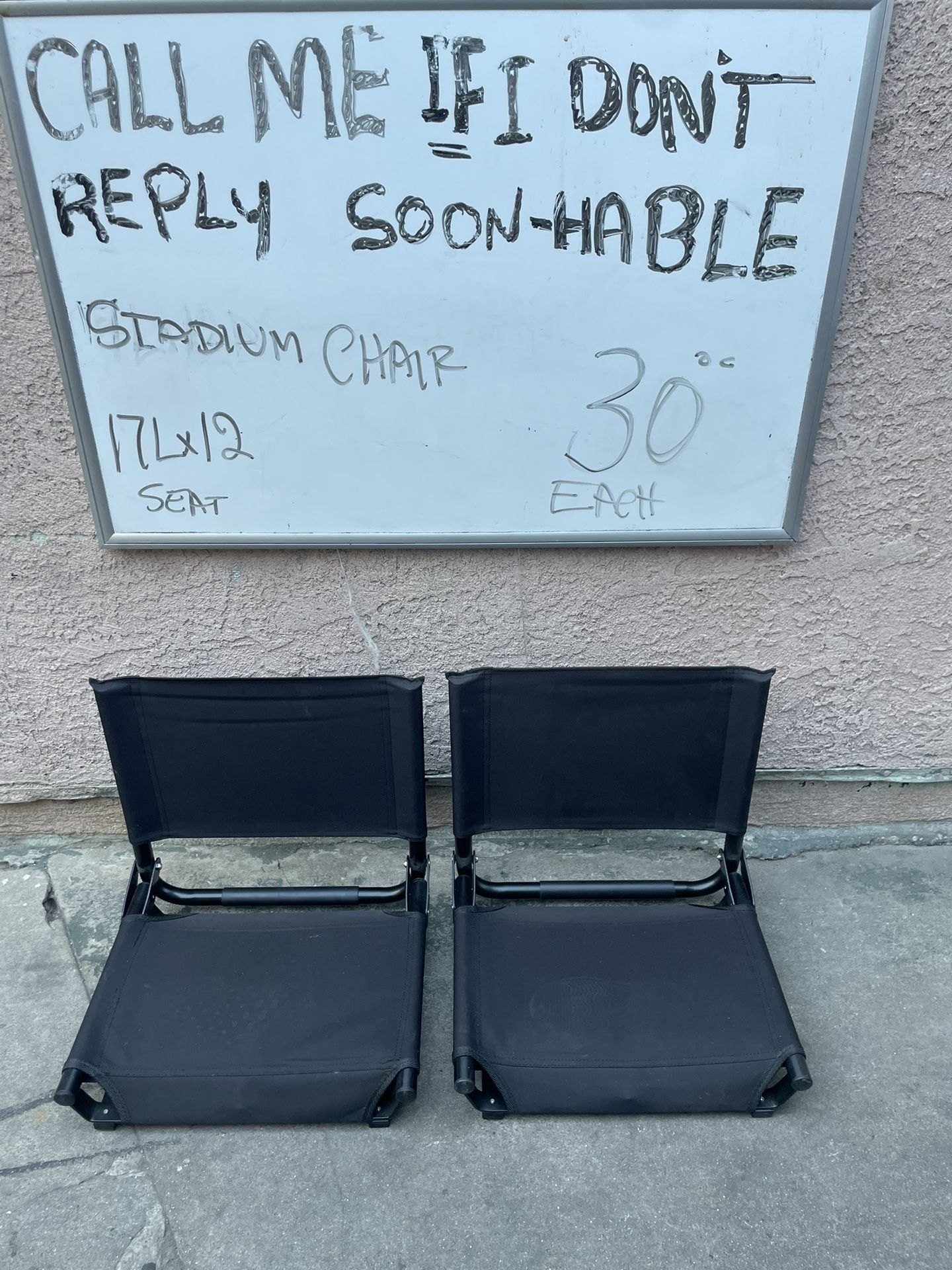 Stadium Chairs $30 Each