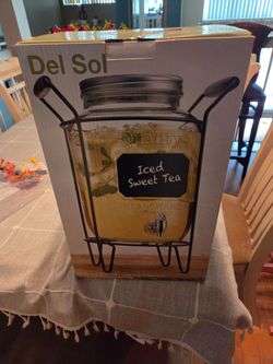 Glass tea dispenser