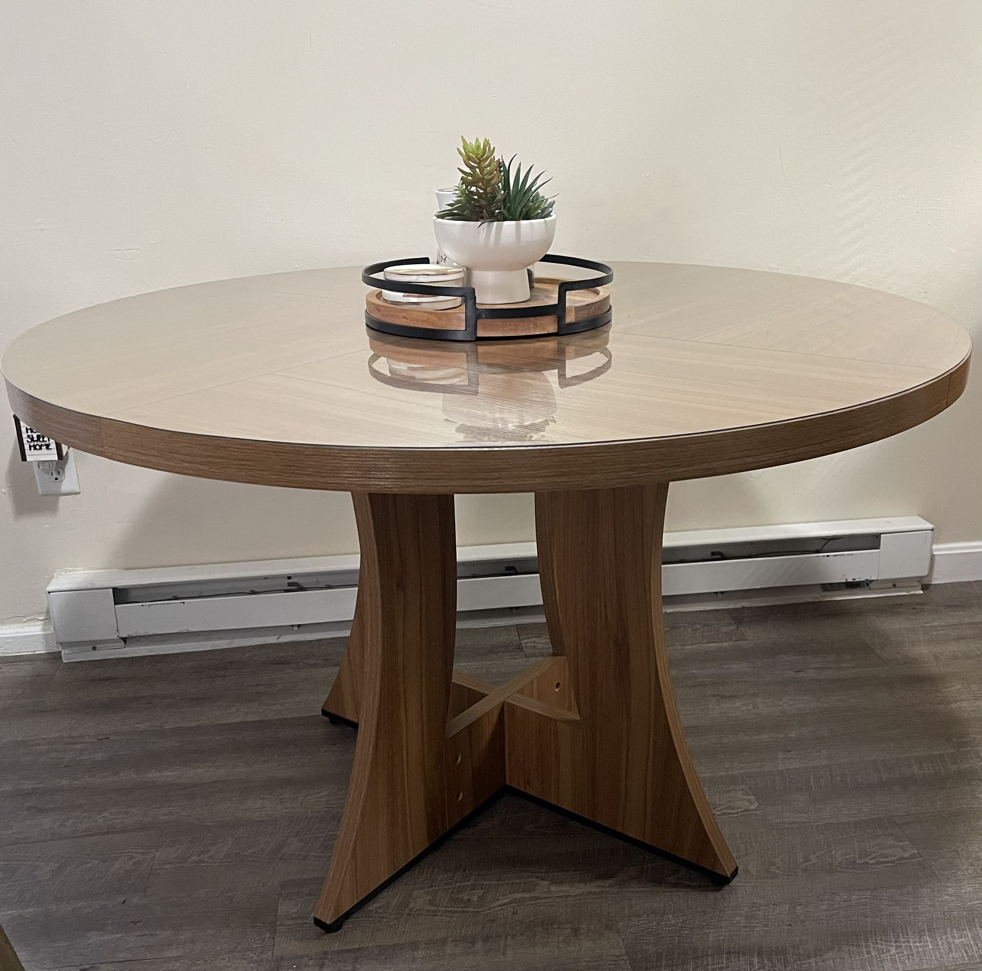 just the table