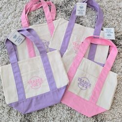 🩷New Trader Joe's Mini Tote Bag SET💜