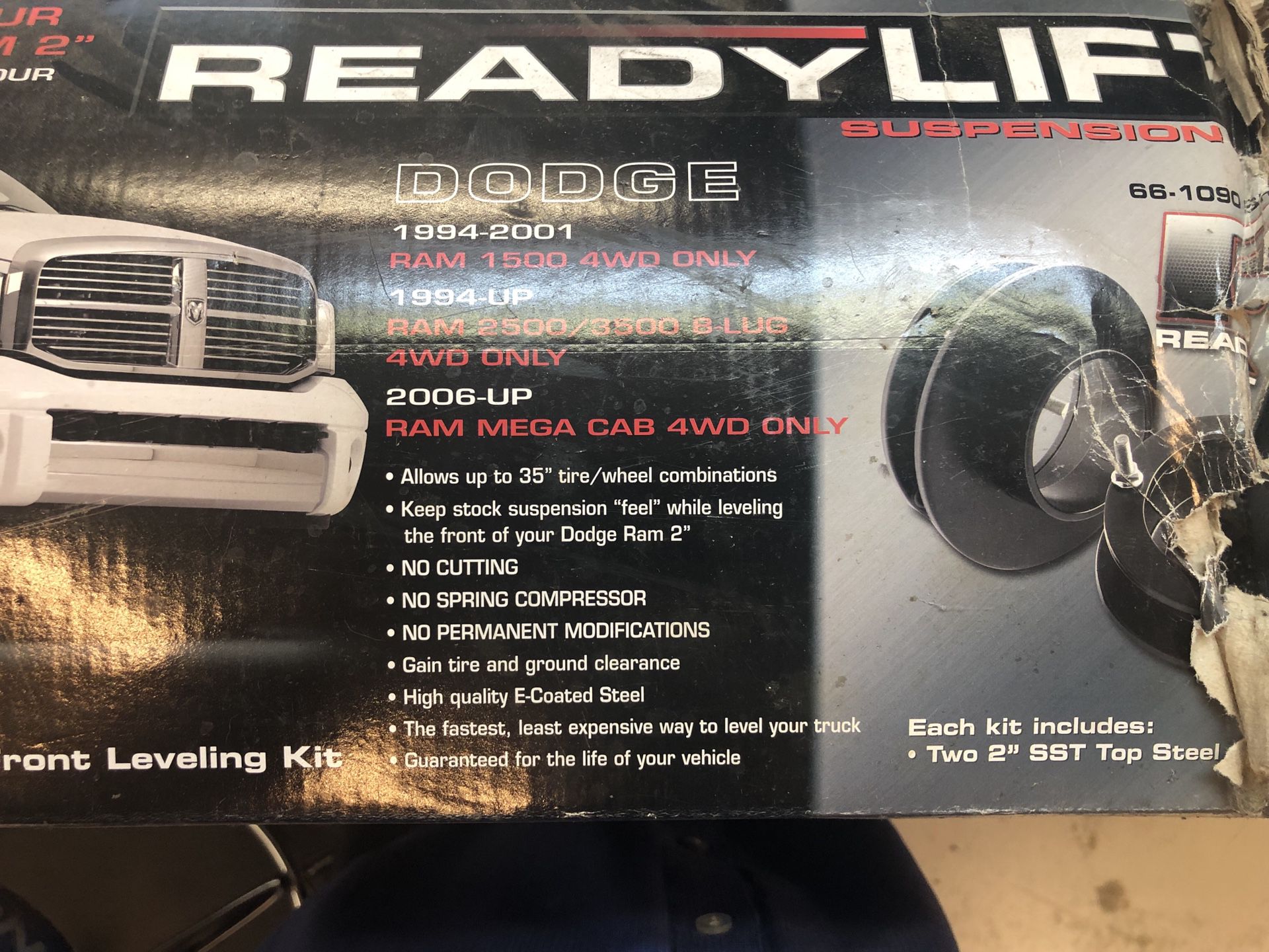 Dodge Ram 2.0” front leveling kit