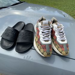 Gucci Rython Size 8 Gucci Flip Flop Size 9