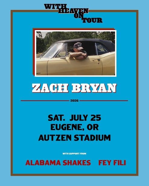 Zach Bryan Eugene Concert