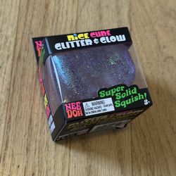 NeeDoh Purple glitter & Glow