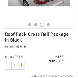 NEW Roof Rack Cross Rail Package In Black 